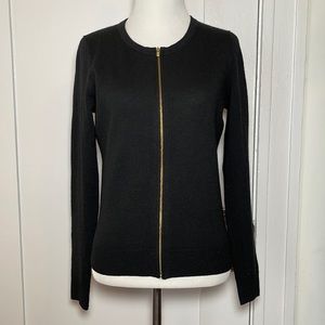 Banana Republic Black Zip Up Sweater